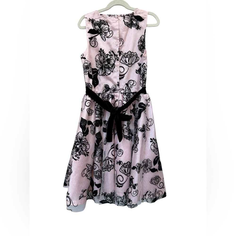 Younghearts Pink Tulle Dress with Velvet Floral Overlay size 10 - Picture 10 of 10
